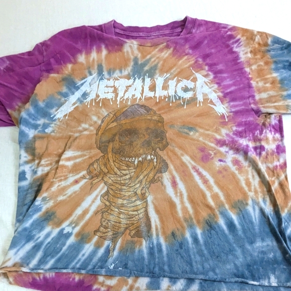 Metallica Tops - Metallica Tie Dye T-shirt Size Medium
